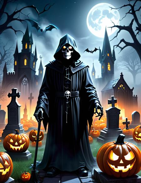 00580-[number]-329402094-((best quality)), ((masterpiece)), ((realistic,digital art)), (hyper detailed), Supernatural Eerie Grim Reaper Moonlit Castle Sp.png